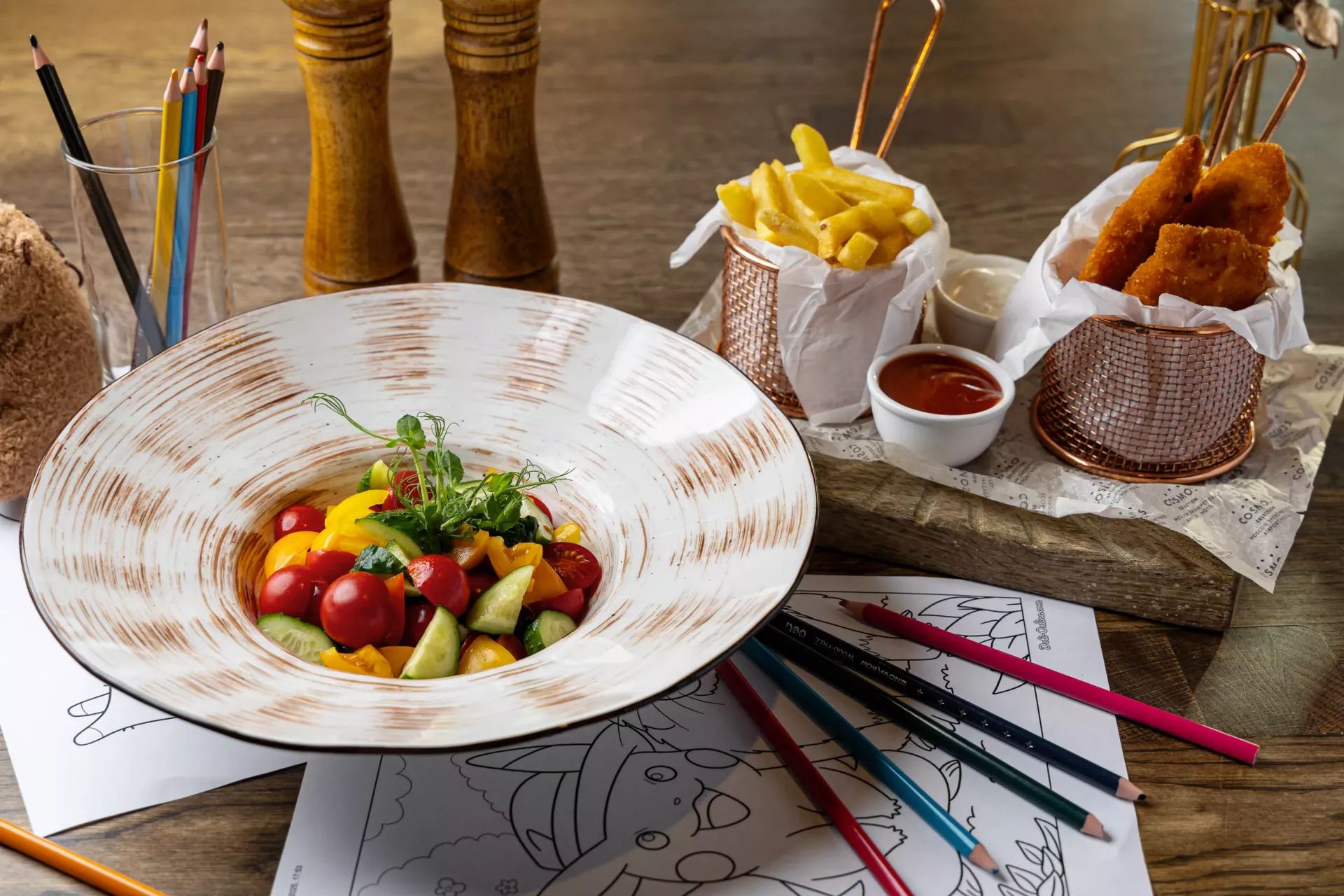 Детское меню в ресторанах Altitude и Stratosphere